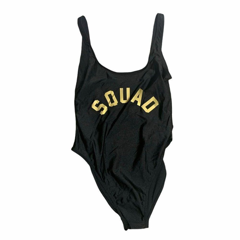 Dixperfect Retro One Piece Swimsuit L Black Squad